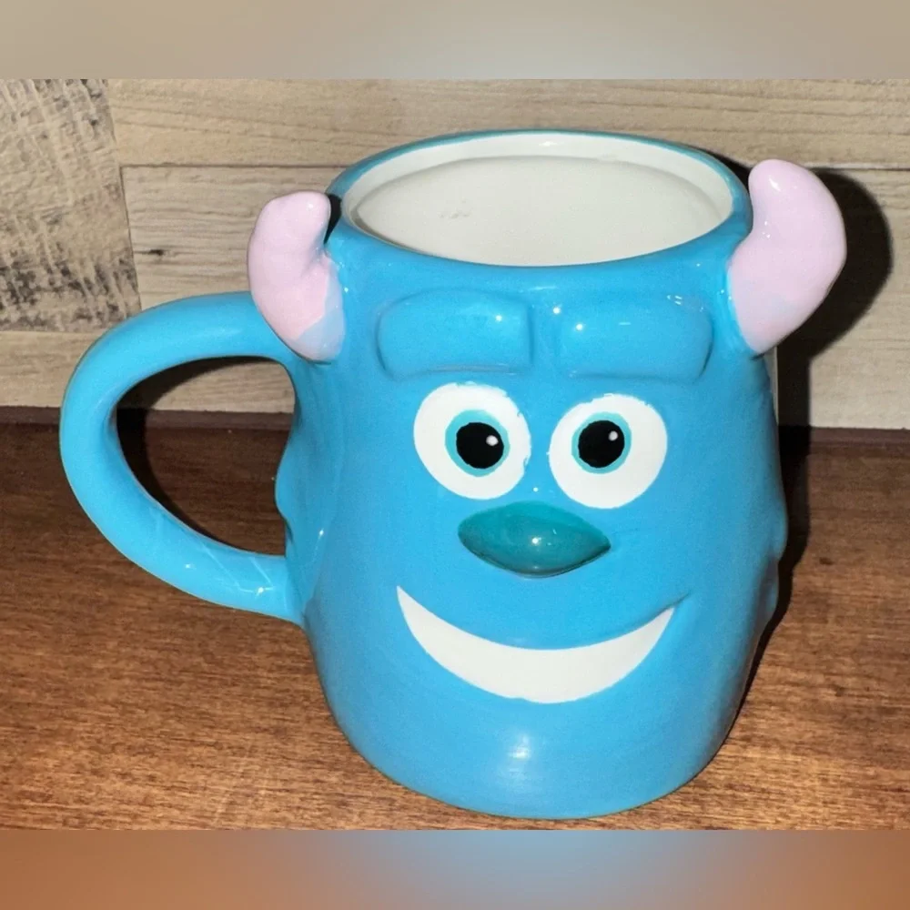 Super Cute 🥰 Disney Pixar Monsters Inc Sully  face with horns 😈 3D design Mug - Picture 4 of 11